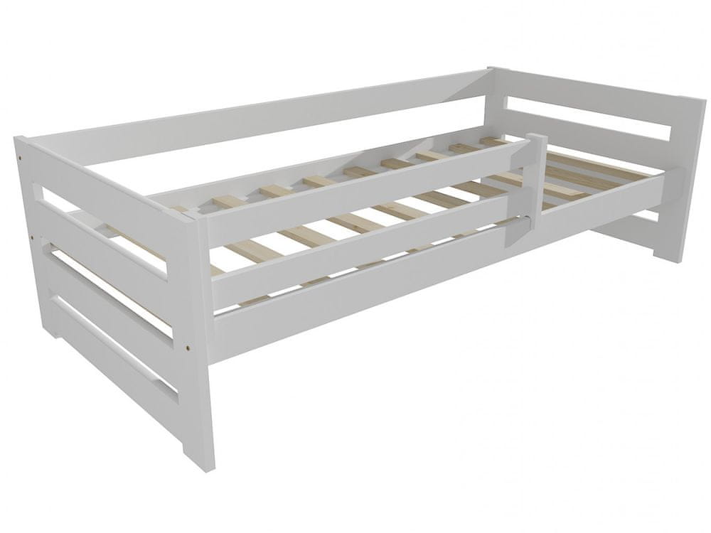 eoshop Detská posteľ DP 025 so zábranou (Rozmer: 90 x 200 cm, Farba dreva: farba biela)